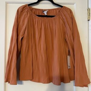 Elizabeth & James Boho Nutmeg Top - Size M